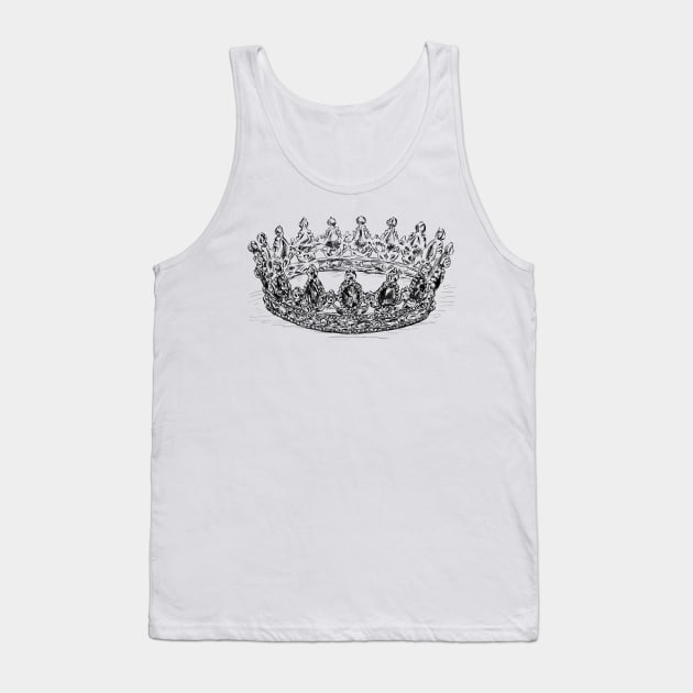 Crown Illustration Tank Top by rachelsfinelines